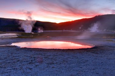 Biscuit Basin Spring In Yellowstone clipart