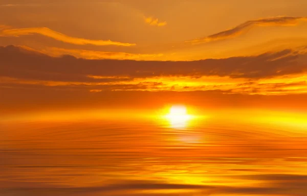 Αφηρημένη ηλιοβασίλεμα στη θάλασσα — Φωτογραφία Αρχείου