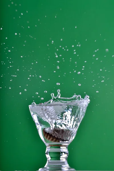Glas water — Stockfoto