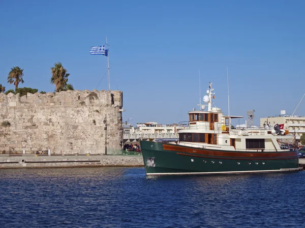 Kos stad haven - kos eiland - Griekenland — Stockfoto