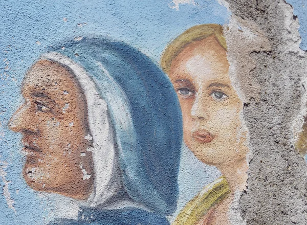 Damaged fresco — Stock Photo, Image