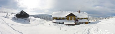 Shelter near the Snieznik mountain clipart