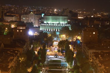 The building of Yerevan state theatre of opera and ballet, architect Aleqsandr Tamanyan, 1936 clipart