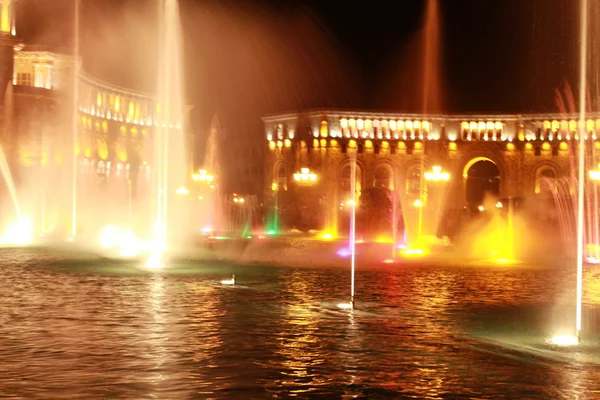 Singing fountains in Yerevan — Stock Photo, Image