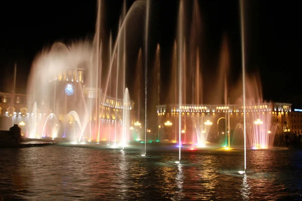 Śpiewały fontanny w Erywaniu — Zdjęcie stockowe