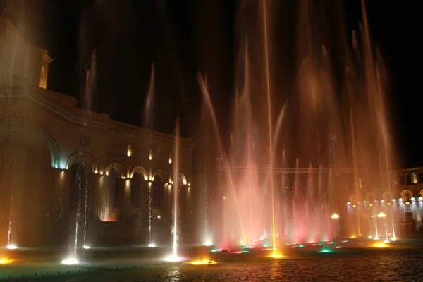 Śpiewały fontanny w Erywaniu — Zdjęcie stockowe