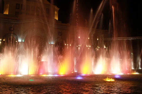 Sjungande fontäner i Jerevan — Stockfoto
