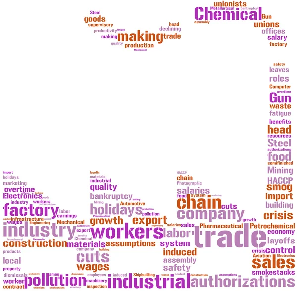 stock image Factory tagcloud