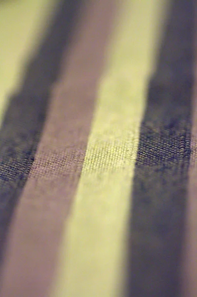 Zielone paski tkaniny detal — Zdjęcie stockowe