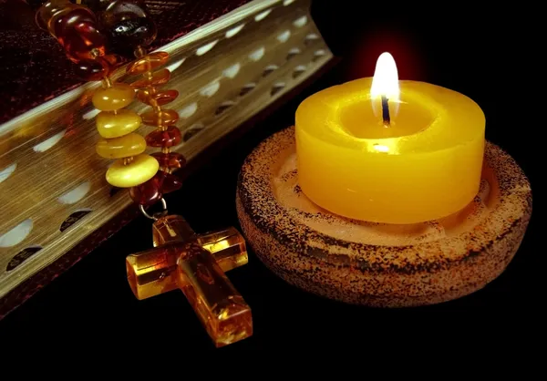 stock image Belief candle