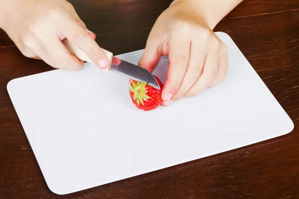 stock image Cut strawberry