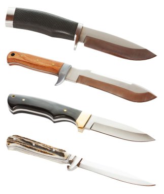 Collection of knives clipart