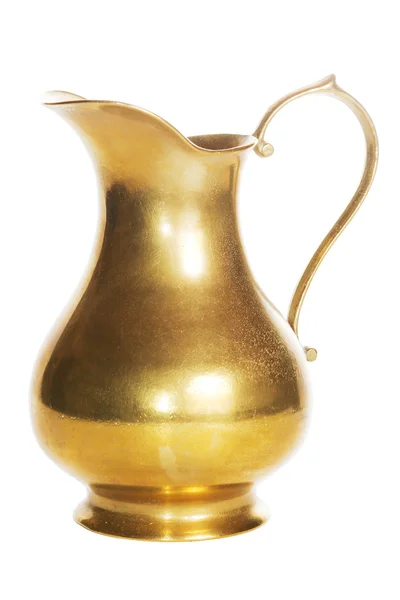 Velha garrafa dourada — Fotografia de Stock