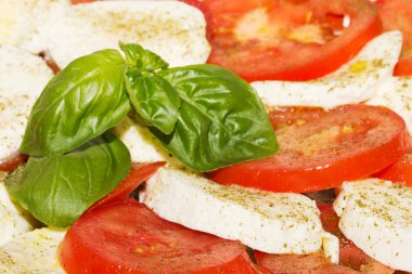 Tomatoes with mozzarella