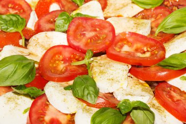 Tomatoes with mozzarella