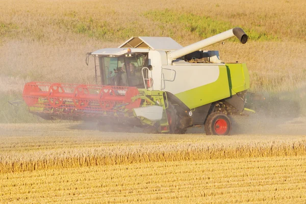 Harvester on a field — Stock Photo, Image
