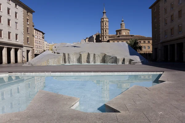 stock image Square of the Pilar, Zaragoza, Spain