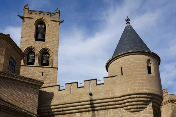 Olite Kalesi, navarra, İspanya — Stok fotoğraf