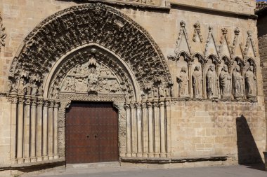 santa maria Kilisesi de olite, olite, navarra, İspanya