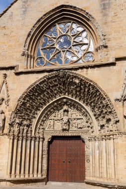 santa maria Kilisesi de olite, olite, navarra, İspanya