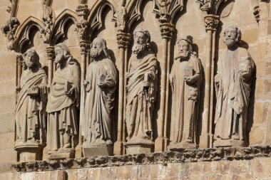 santa maria Kilisesi de olite, olite, navarra, İspanya