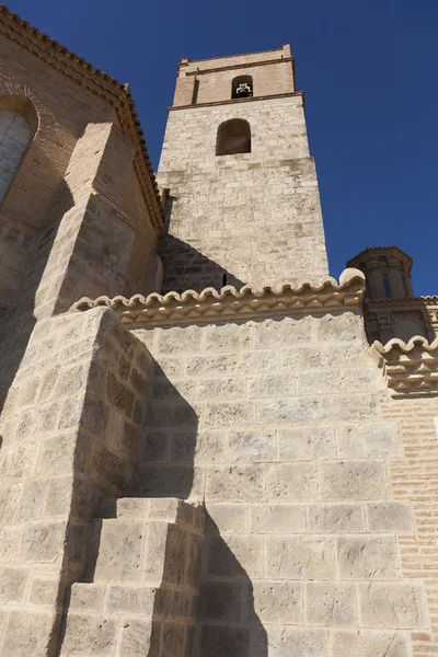 Klokkentoren van de kerk van magallon, zaragoza, Spanje — Stockfoto