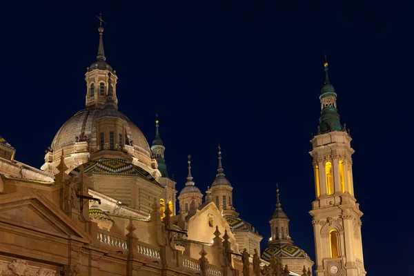 A Basílica de Pilar, Saragoça, Espanha — Fotografia de Stock