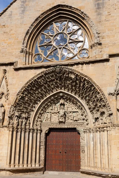 Kostel santa maria de olite, olite, navarra, Španělsko — Stock fotografie