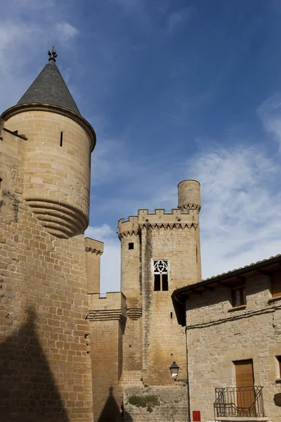 Olite hrad, navarra, Španělsko — Stock fotografie