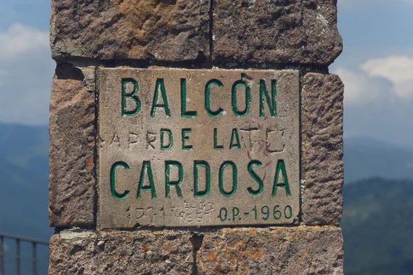 Miradouro da Cardosa, Parque Natural da Saja-Besaya, Cantábria, Spa — Fotografia de Stock