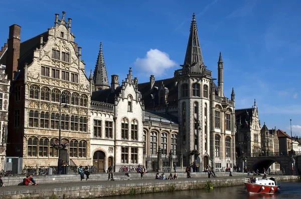 Die mittelalterliche Stadt Gent — Stockfoto