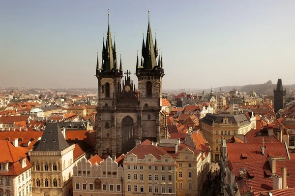 Top bekijken van oude Praag — Stockfoto