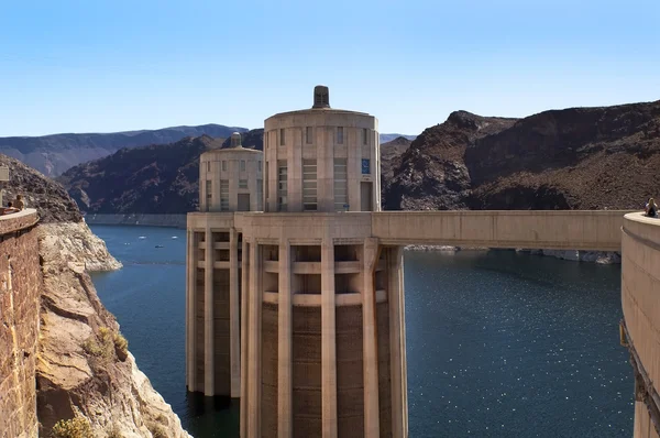 Lake (reservoir), Mead and Hoover Dam — Stock Photo, Image