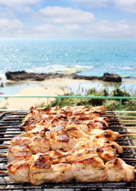 Barbecues on the sea clipart