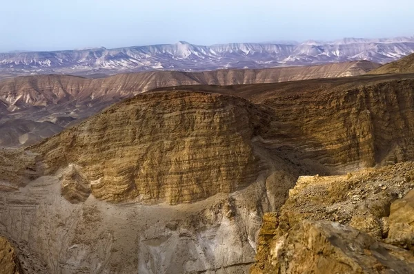 Canyon di montagna vicino al Mar Morto — Foto Stock