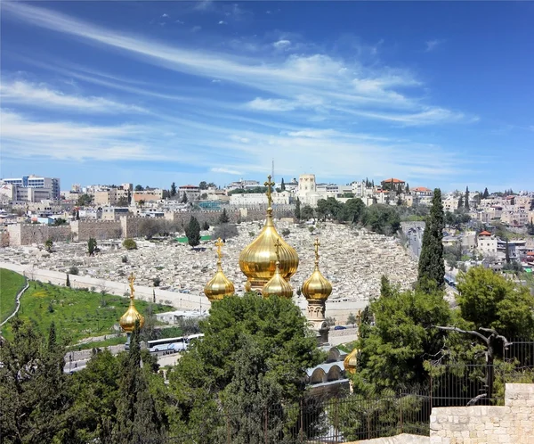Goldene Kuppeln von jerusalem — Stockfoto