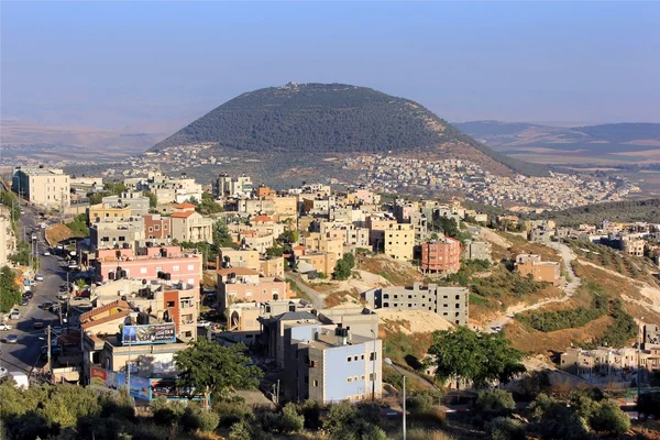 タボール山とアラブの村 — ストック写真