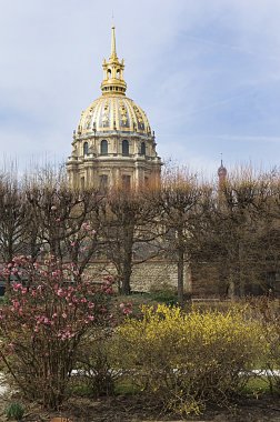 View of Les Invalides in Paris clipart