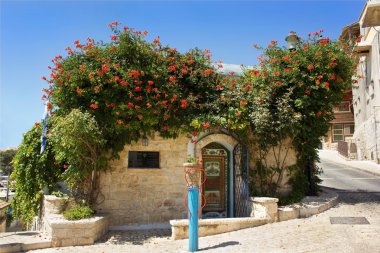 Old house in Safed clipart