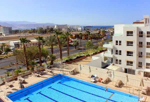 埃拉特-假日酒店的红海以色列 — 图库照片