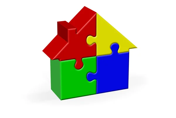 House Jigsaw Puzzle Stock Image