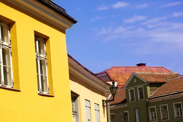 stock image Yellow and red roofs