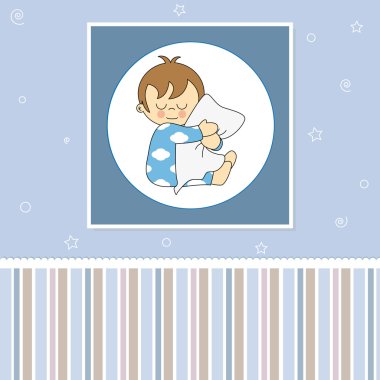 Sweet baby card. clipart