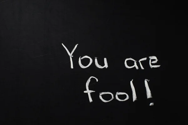 You are fool! — Stock Photo, Image