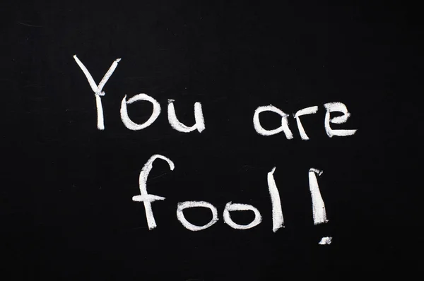 You are fool! — Stock Photo, Image