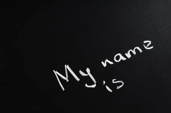My name is — Stock Photo, Image