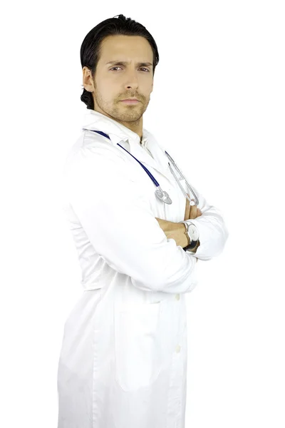Poważne lekarz szuka — Zdjęcie stockowe