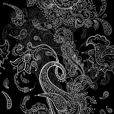 Paisley ornament seamless background