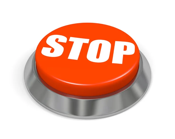 Кнопка остановить — стоковое фото