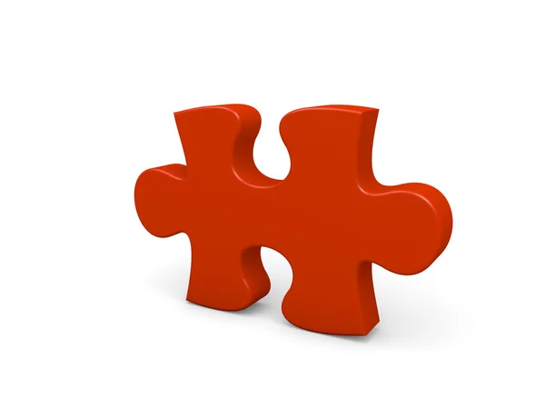 Puzzle czerwony — Zdjęcie stockowe